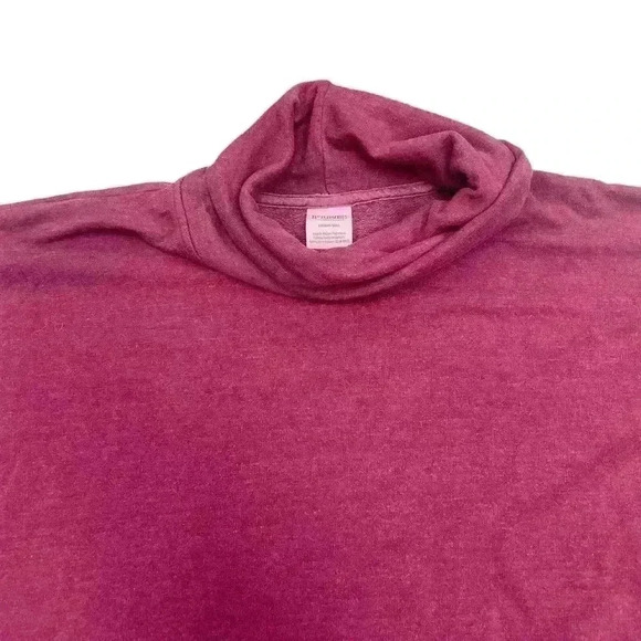 Pink brand oversized Sz large sweater with cowl neck super comfy roomy - Picture 2 of 9